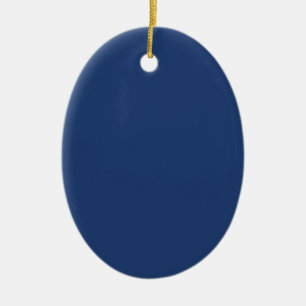 Electric Blue - Elegant Fashion Colour Pattern Ceramic Ornament
