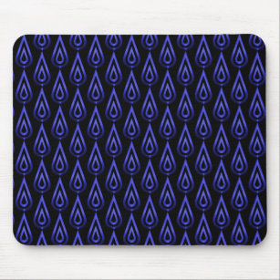 Electric Blue Flickering Flames Mousepad