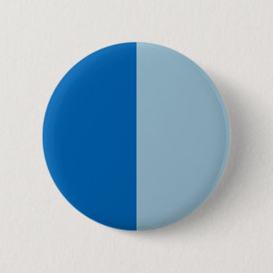 Electric Blue Lemonade and Aquamarine Duo Tone 2 Inch Round Button