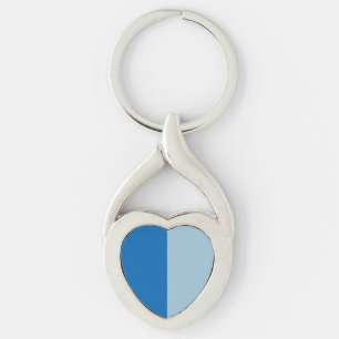 Electric Blue Lemonade and Aquamarine Duo Tone Keychain