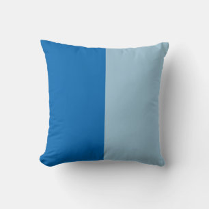 Electric Blue Lemonade and Aquamarine Duo Tone Throw Pillow
