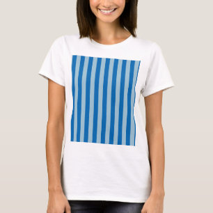 Electric Blue Lemonade and Aquamarine Vertical Str T-Shirt