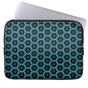 Electric Blue Mandala Laptop Sleeve