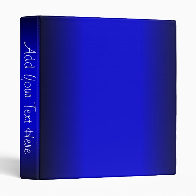 Electric Blue Personal Binder (Front/Spine)