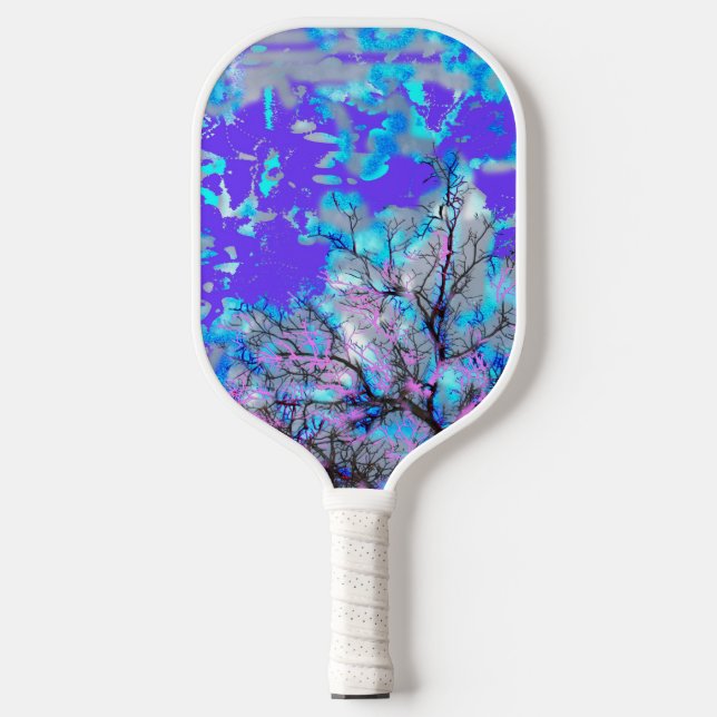 Electric Blue Pickle Ball Paddle (Front)