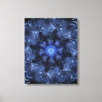 Electric Blue Plasma Fractal Art