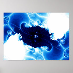 Electric Blue Poster
