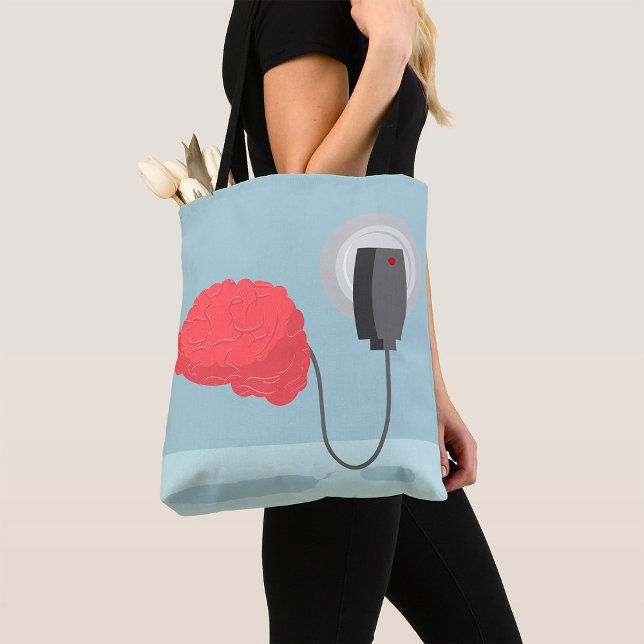 Electric Brain Tote Bag (Creator Uploaded)