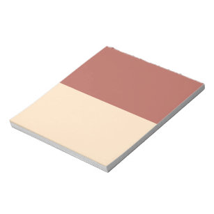 Electric Brown and Bisque Notepad