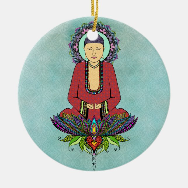 Electric Buddha Ornament (Front)