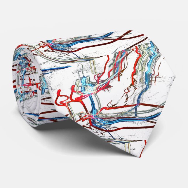 Electric Burst  Design Tie (Rolled)