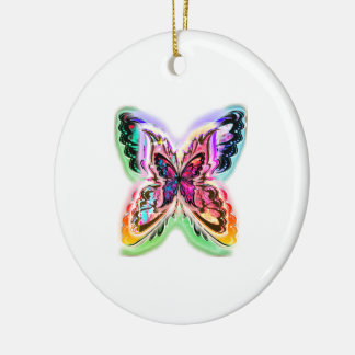 Electric butterfly ceramic ornament