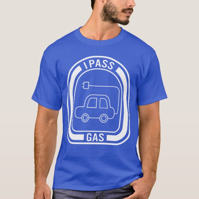 Electric Car I Pass Gas Funnyee girl T-Shirt (Front)