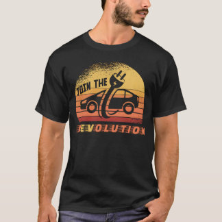 Electric Car Joinhe Ev Revolution vintage T-Shirt