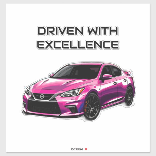 Electric Car with Vibrant Colour Splashes (Sheet)