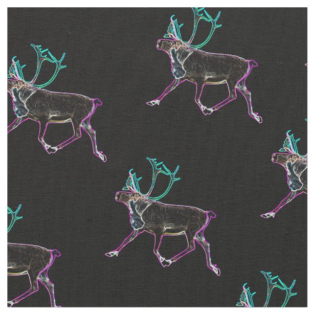 Electric Caribou Fabric (Close Up)