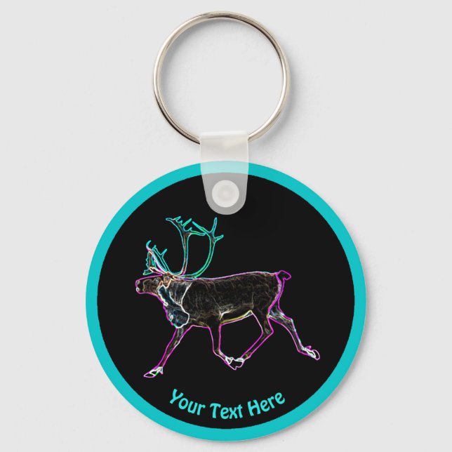 Electric Caribou Keychain (Front)