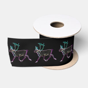 Electric Caribou Satin Ribbon