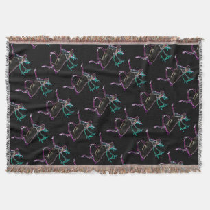 Electric Caribou Throw Blanket