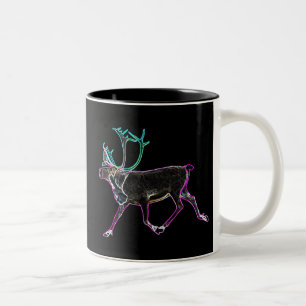 Electric Caribou Two-Tone Coffee Mug
