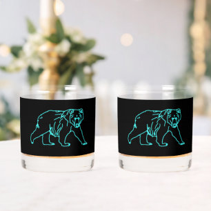Electric Caribou Whiskey Glass