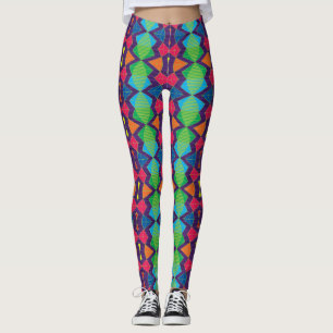 "Electric Carnival Leggings" Leggings
