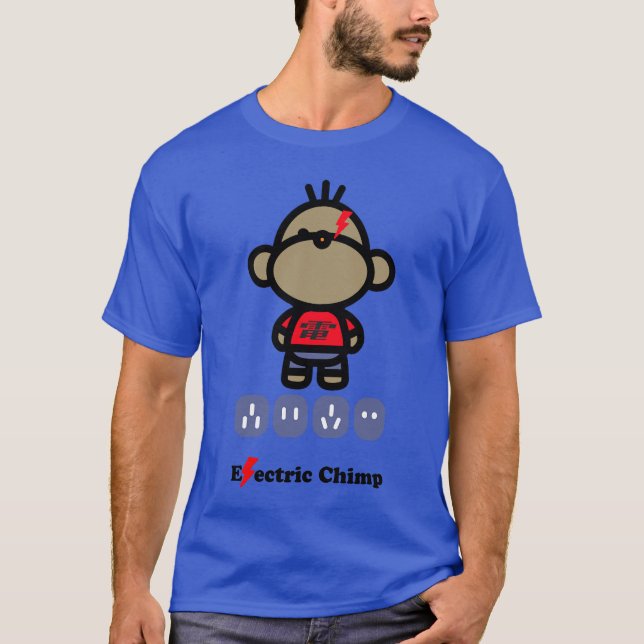 Electric Chimp Monkey T-Shirt (Front)