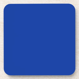 Electric Cobalt Solid Colour   Classic Elegant Coaster