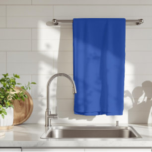 Electric Cobalt Solid Colour Classic Elegant Kitchen Towel