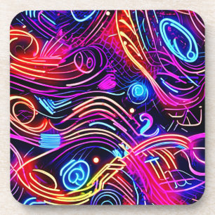 Electric Colour Burst Designs Coaster