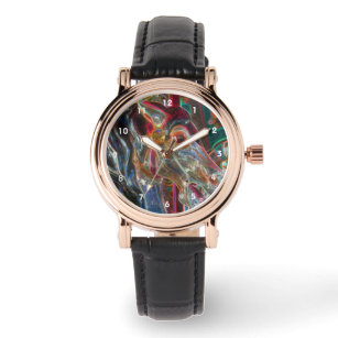 Electric Colours Fiery Steed Carousel Horse Art  Watch