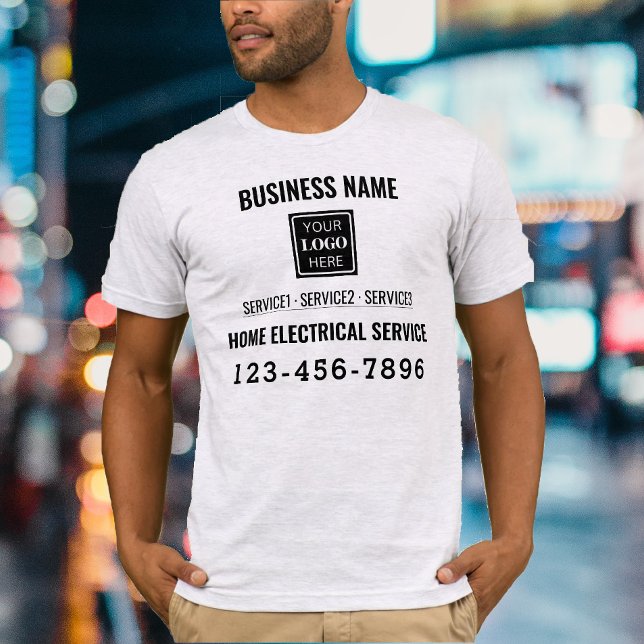 Electric Company Service QR code Logo Custom Work T-Shirt (Creator Uploaded)