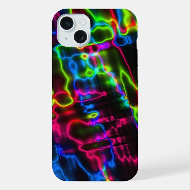 Electric Current iPhone 15 Plus Case. Case (Back)