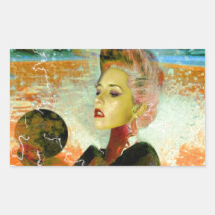 Electric cyborg sticker