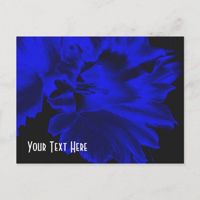 Electric Daffodil Floral Customizable Postcard (Front)