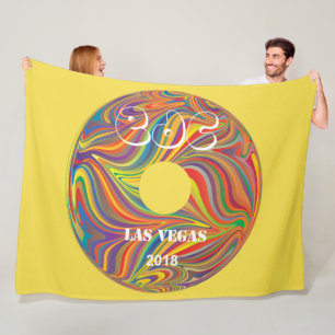 Electric Daisy Carnival Record Fleece Blanket