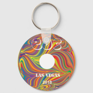 Electric Daisy Carnival Record Keychain