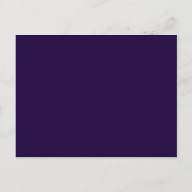 Electric Deep Purple Personalized Trend Colour Postcard (Front)