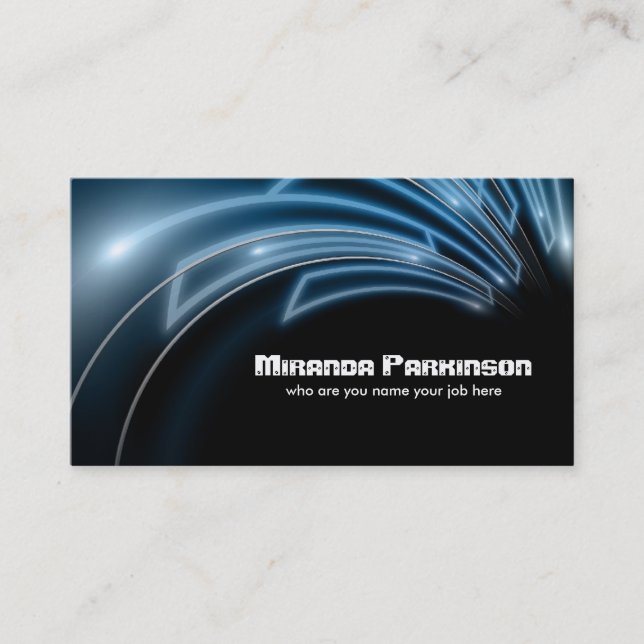 electric design, modern business card (Front)
