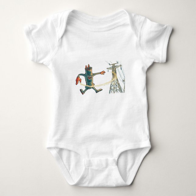 Electric Discotech  Baby Bodysuit (Front)