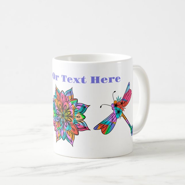 Electric Dragonfly Coffee Mug (Front Right)
