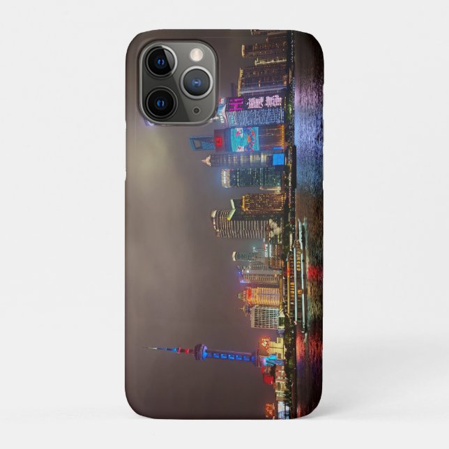 Electric Dreams - Futuristic Shanghai Skyline, A C Case-Mate iPhone Case (Back)