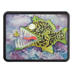 "Electric Ed" Fish With Attitude Trailer Hitch Cover
