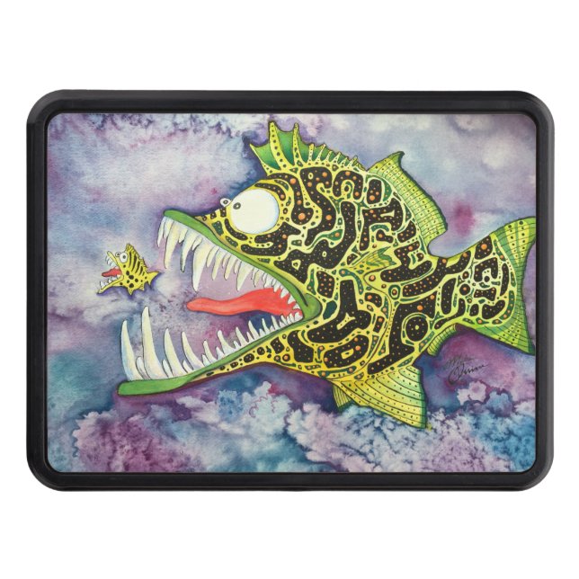 "Electric Ed" Fish With Attitude Trailer Hitch Cover (Front)