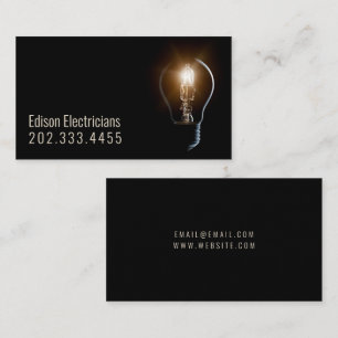 Electric, Electrician Business Card