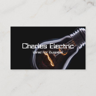Electric Electrician Electricity Business Card