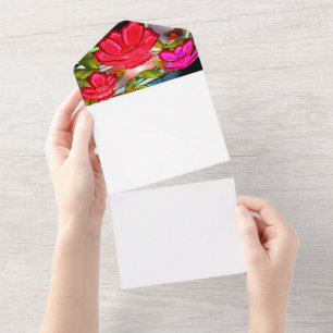 Electric Elegance in Rose All In One Invitation