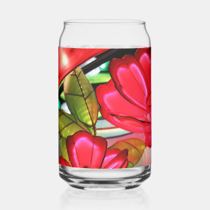 Electric Elegance in Rose  Can Glass