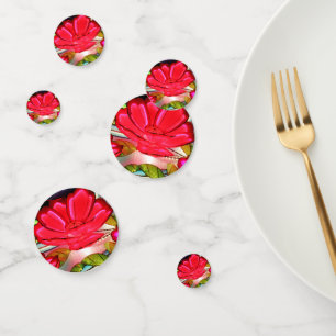 Electric Elegance in Rose  Confetti