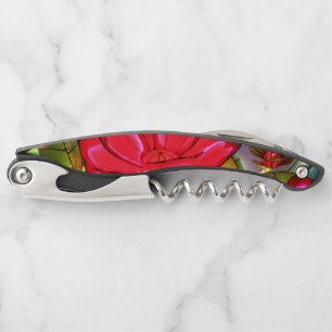 Electric Elegance in Rose Corkscrew